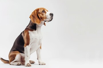 Mystic portrait of Beagle, Mystic portrait of Beagle, Isolated on white background