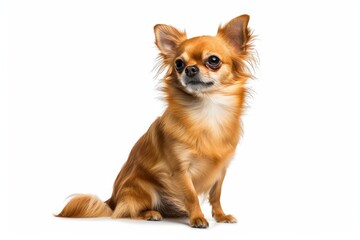 Mystic portrait of Chihuahua, Isolated on white background