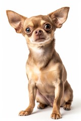 Mystic portrait of Chihuahua, Isolated on white background