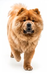 Mystic portrait of Chow Chow, full body View, Isolated on white background