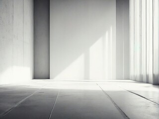 Obraz premium empty white room