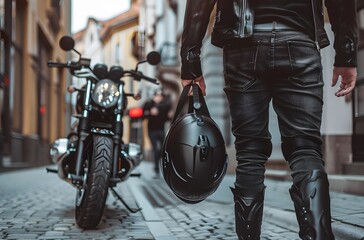 motorcycle in the street