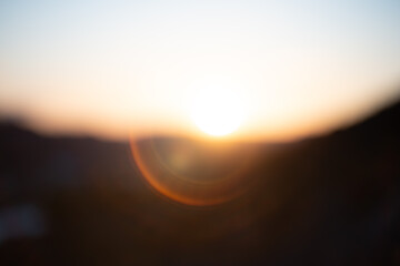 Sunset Blur: A Dreamy Horizon