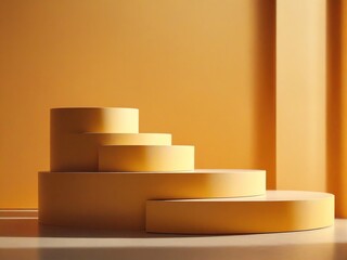 gold podium on a podium