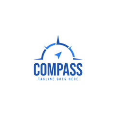 Compass logo design template vector illustration idea