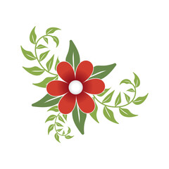 Red Flowers Illustrations Vectors