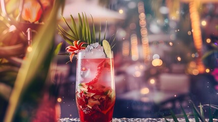 delicious cocktail prepared by professional bartender in honor of world cocktail day