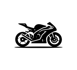 Sport bikes vector icon simple