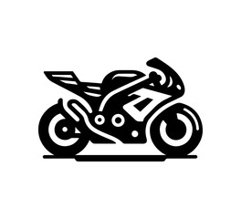 Sport bikes vector icon simple