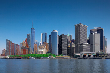 Fototapeta premium panorama of skyscrapers in new york