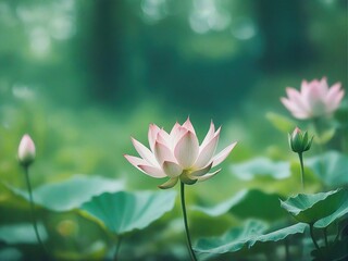 Obraz premium pink lotus flower