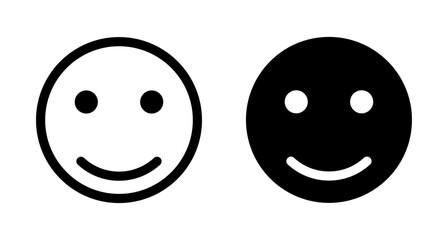 Smile icon vector isolated on white background. Smile vector icon. Emoticon Icon vector. Emoji