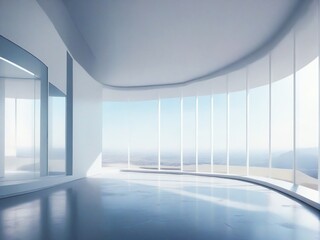 Obraz premium empty white room