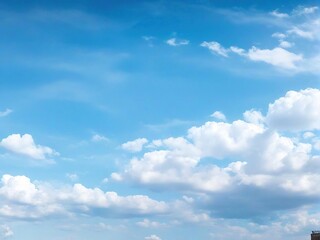 blue sky with clouds
