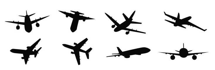 Airplane silhouette illustration