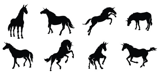 unicorn silhouette illustration