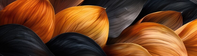 Witness the fusion of varied colors--black, brown, and yellow--creating a mesmerizing display