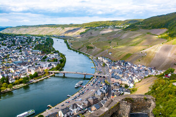 Mosel vineyards in spring