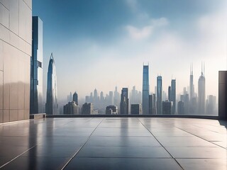 Obraz premium modern city skyline