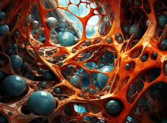 abstract organic cellular structure