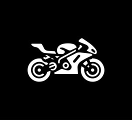 Sport bikes vector icon simple