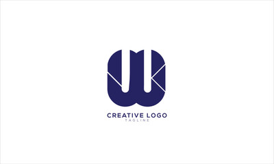 W Abstract initial monogram letter alphabet logo design