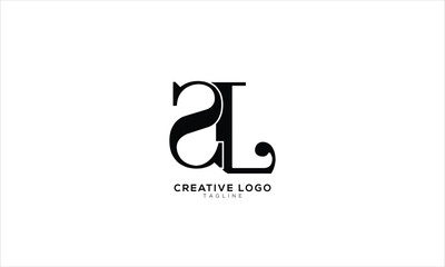 SL Abstract initial monogram letter alphabet logo design