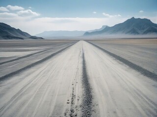 Fototapeta premium road in the snow