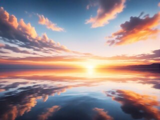 Fototapeta premium sunset over the sea