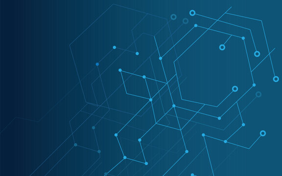 Imagen de fondo tecnologico color azul con degradado simulando circuitos electr&oacute;nicos 