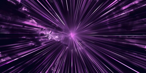 A purple and black background with a glowing white light in the center and rays of light extending outward. AIG51A.