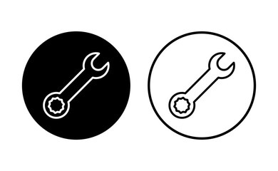 Wrench icon set. repair icon vector. tools icon vector