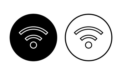 Wifi icon set. signal vector icon. Wireless  icon vector