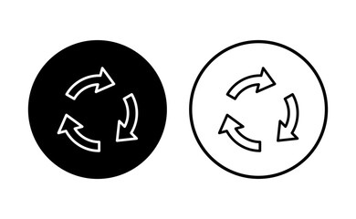 Recycle icon set. Recycling vector icon.