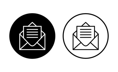 Mail icon set. email icon vector. E-mail icon. Envelope illustration