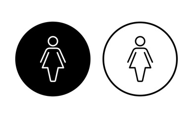 Female icon set. woman icon vector