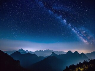 Fototapeta premium sunrise in the mountains