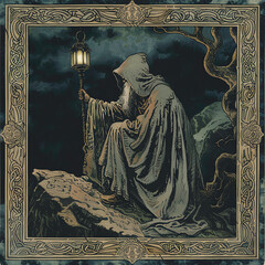 Naklejka premium Tarot card