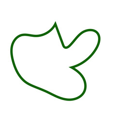 Green outline abstract shapes vector 