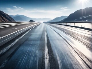 Obraz premium driving on highway