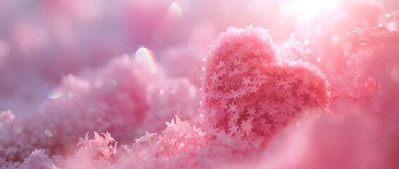 Glistening Dew on Vibrant Pink Petals