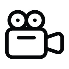 Simple Video Camera icon. The icon can be used for websites, print templates, presentation templates, illustrations, etc