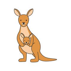 Cute Kangaroo illustration