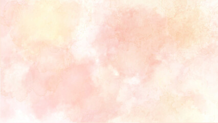 Abstract beautiful pink watercolor sky vector cloudy background. summer cloudscape fantasy heaven space wallpaper clouds view light violet canvas design.	
