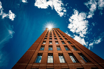 Tower of Basilica of the National shrine of our lady of Aparecida. A religious destination in...