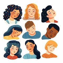 A group of people with different hair colors and expressions