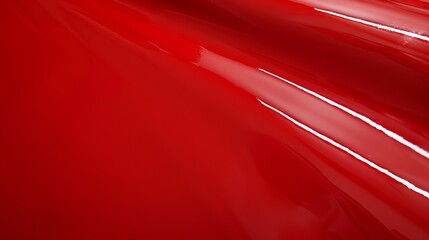 Red glossy background. Generative AI