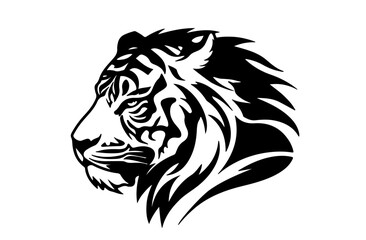 Fototapeta premium Tiger logo design vector illustration