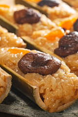 Traditional Taiwanese Indigenous bamboo-tube rice
