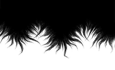 不気味な毛の背景　漫画素材